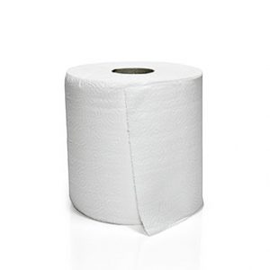 2 Ply White Centrefeed Roll